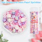 Edible Shell Sprinkles Cake Decorating,Pink Purple Pearl Sugar,Mix Sea Beach Stars Sprinkles, Pastel Baking Candy,Ocean Cupcake,