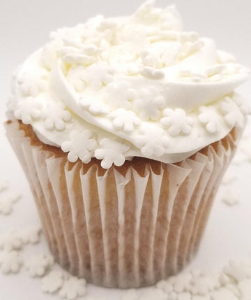 Ncs Winter White Snowflake Edible Sprinkles, 8 Ounces - Great For Cupcakes, Cookies, Cakes, Cakes Pops