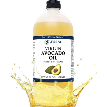 Zatural Virgin 100% Pure Natural Avocado Oil Without Additives, Clean, Cold Pressed, Non-Gmo, Vegan: For Cooking, Frying, Baking