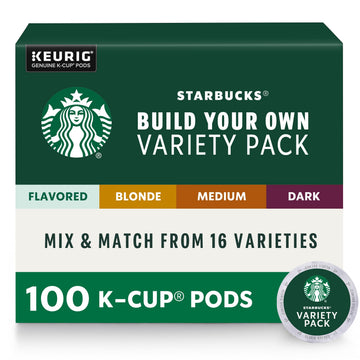 Starbucks Keurig K-Cup Pods Variety Pack, 100 Pods, 10 Count