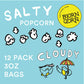 Bjornqorn 12-Pack Cloudy (Salty) Popcorn - Vegan & Gluten-Free - Slow Roasted And Salted - (12 3Oz Bags)