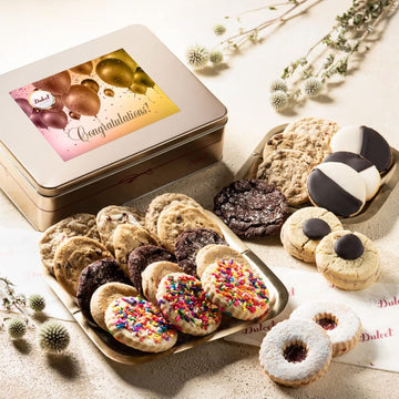 Dulcet Gift Baskets Fresh Baked Gourmet Cookies Gift Basket for Men, Women, College Friends, Boss, Employees