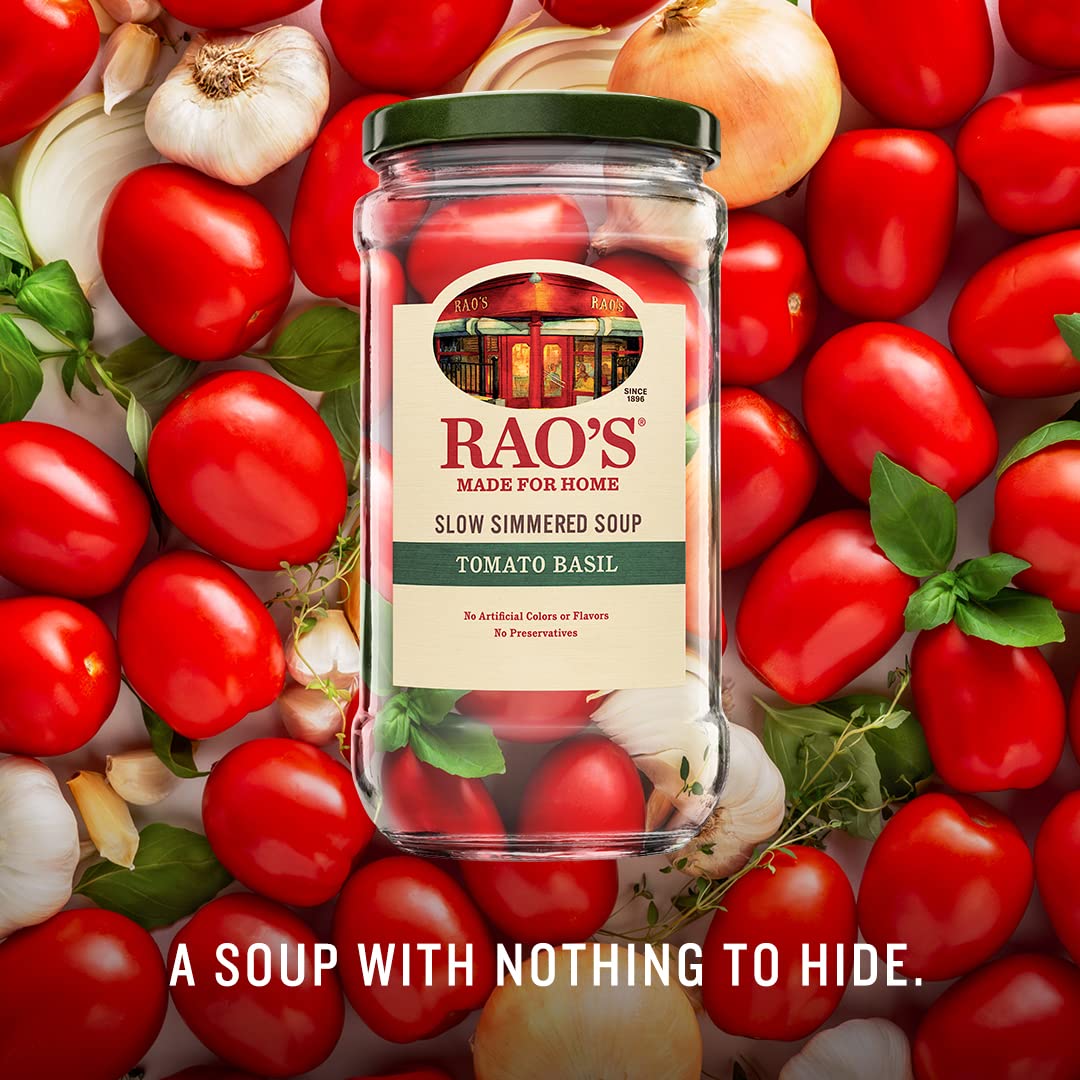 Raos Tomato Basil Soup, 16oz, Traditional Italian, Made with Premium Ingredients