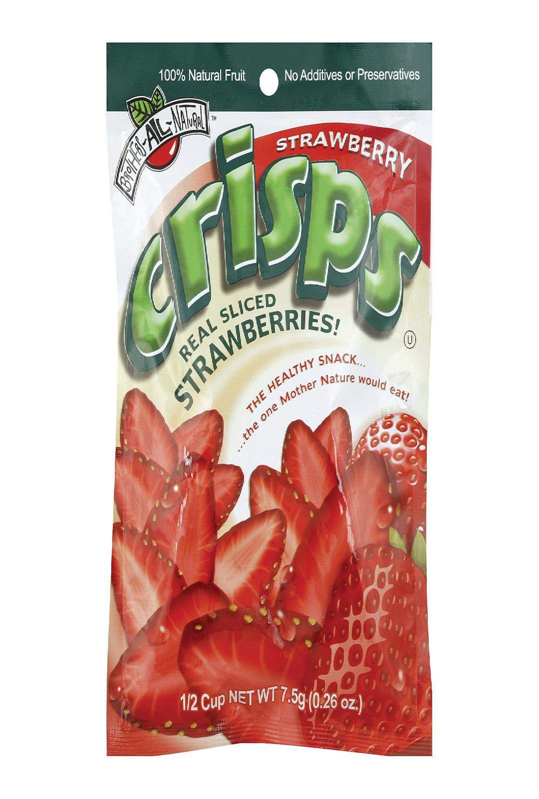 Brothers All Natural Fruit Crisp Strawberry, 0.26 oz