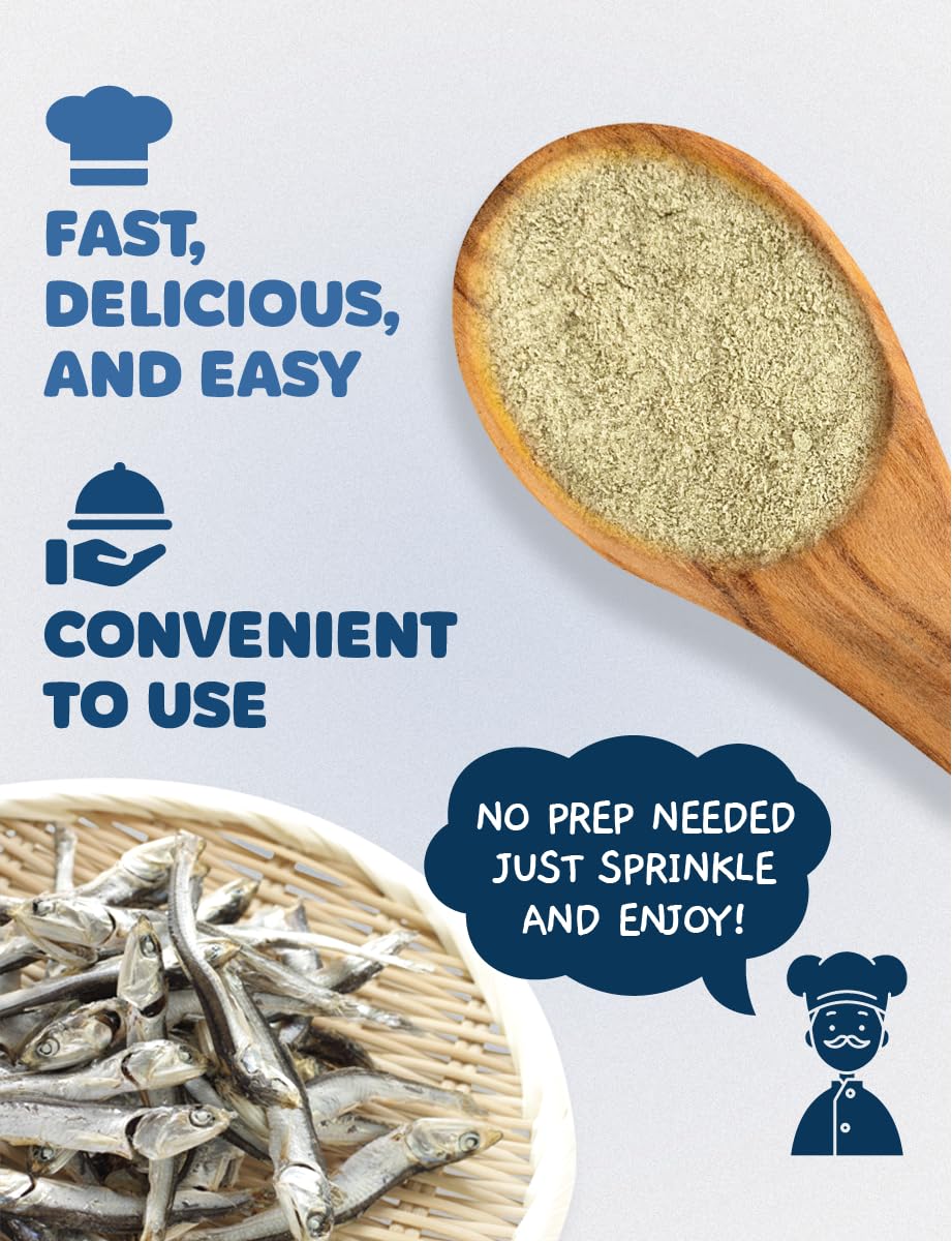 Nice Witch'S Korean 100% Pure Natural Seasoning Use Anchovy Powder In A Variety Of Korean Soups 8Oz 227G   (Anchovy)