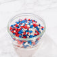 Bakerpan July 4Th Sprinkles For Cake Decorating - Star Confetti 4 Ounces - Independence Day Red, White & Blue Edible Confetti Sp