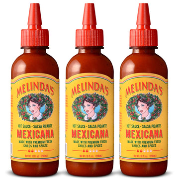 Melindas Salsa Picante Mexicana Hot Sauce - Mild Mexican Hot Sauce with Cayenne, Habanero Peppers - Keto, Gluten-Free Hot Sauce 