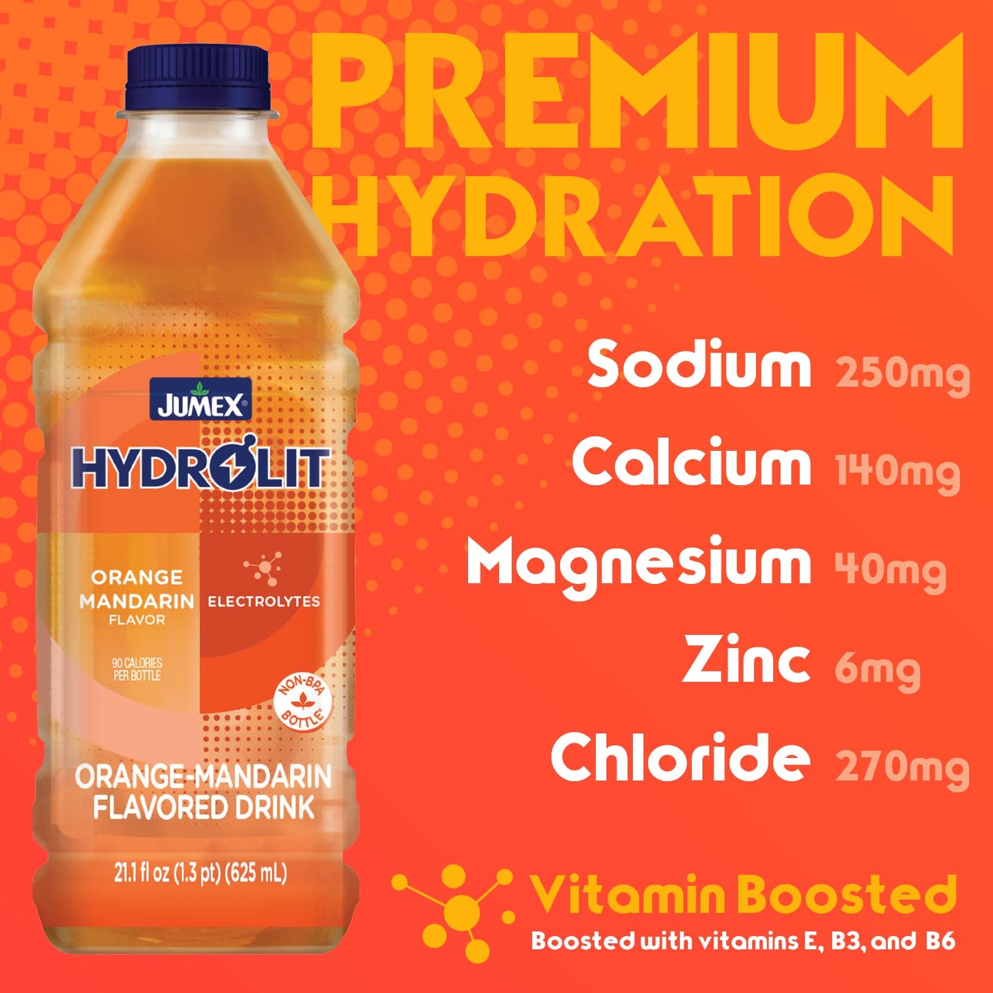 Jumex Hydrolit Orange-Mandarin Flavor 21.1 Fl Oz