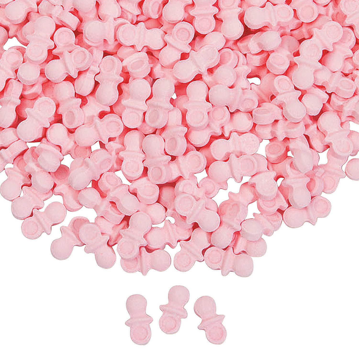 Pink Hard Candy Pacifiers (1 Lb - 608 Pieces) Baby Girl Shower And Gender Reveal Party Supplies