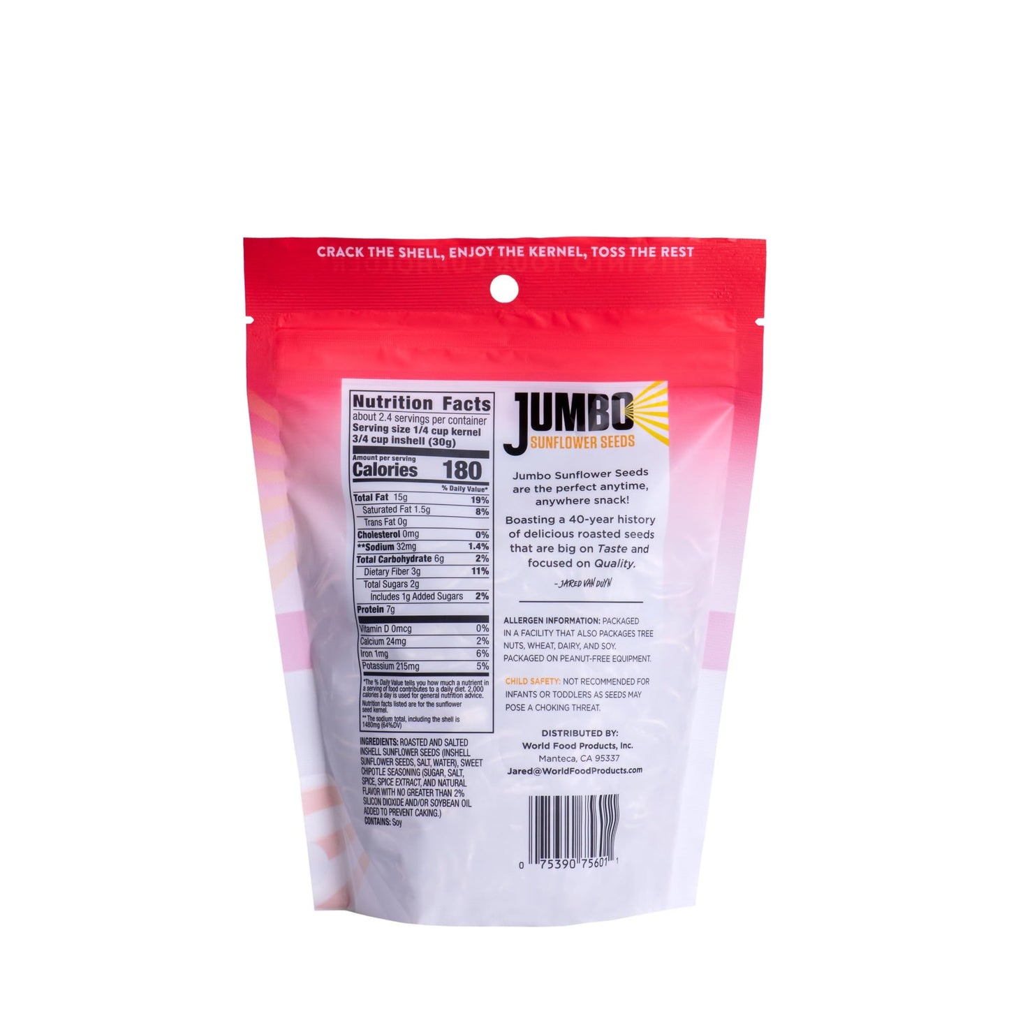 Jumbo Sunflower Seeds Sampler Pack - Original, Ranch, Pepper, Bbq, Chipotle, No Salt (11 Bags)