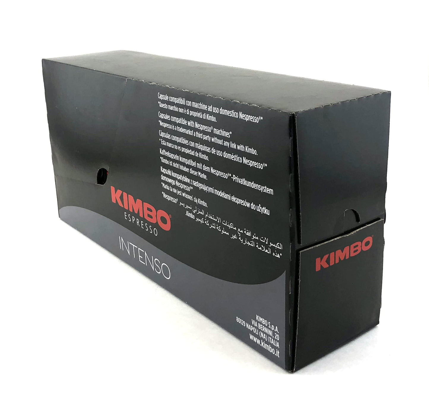 KIMBO Espresso Intenso Nespresso compact pieces, 100% Arabica Coffee, Pack of 100 compact pieces