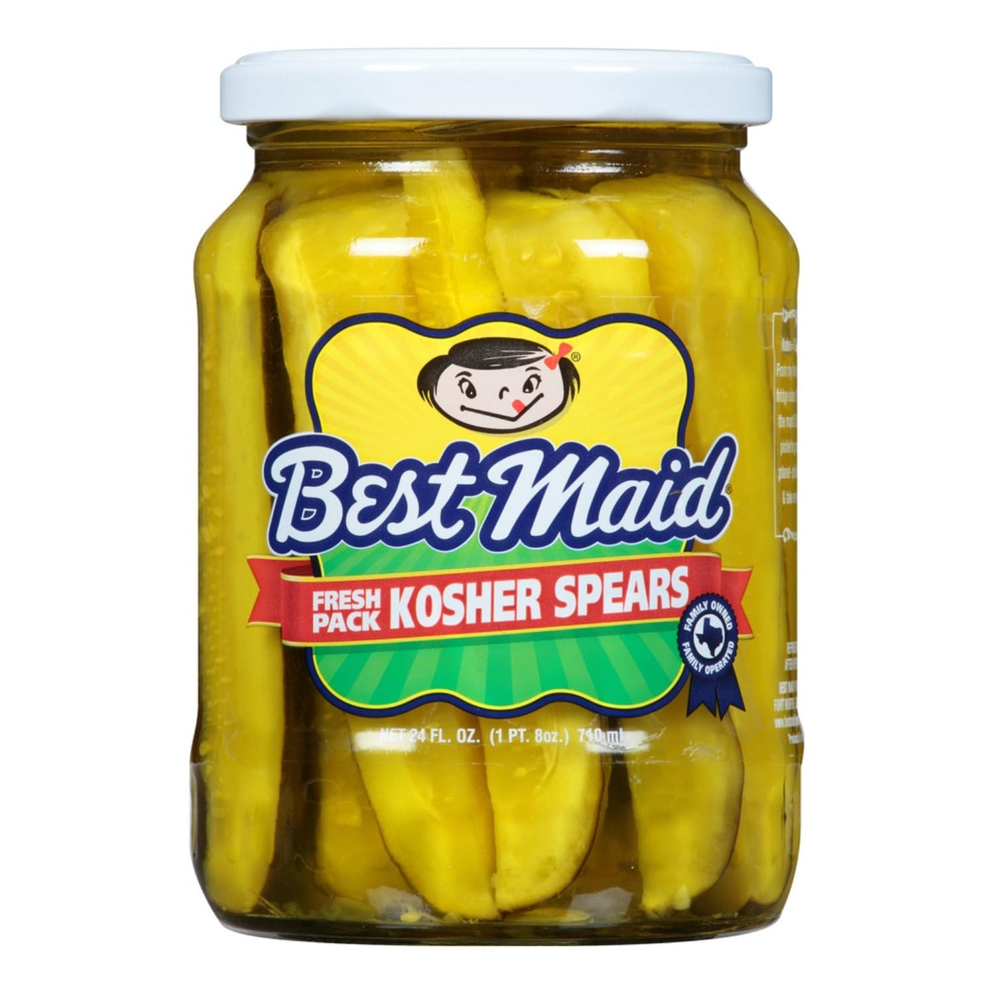 Best Maid Products 24 oz Glass Jars - Dill, Kosher Hamburger Slices & Habanero Chips - 2 Pack