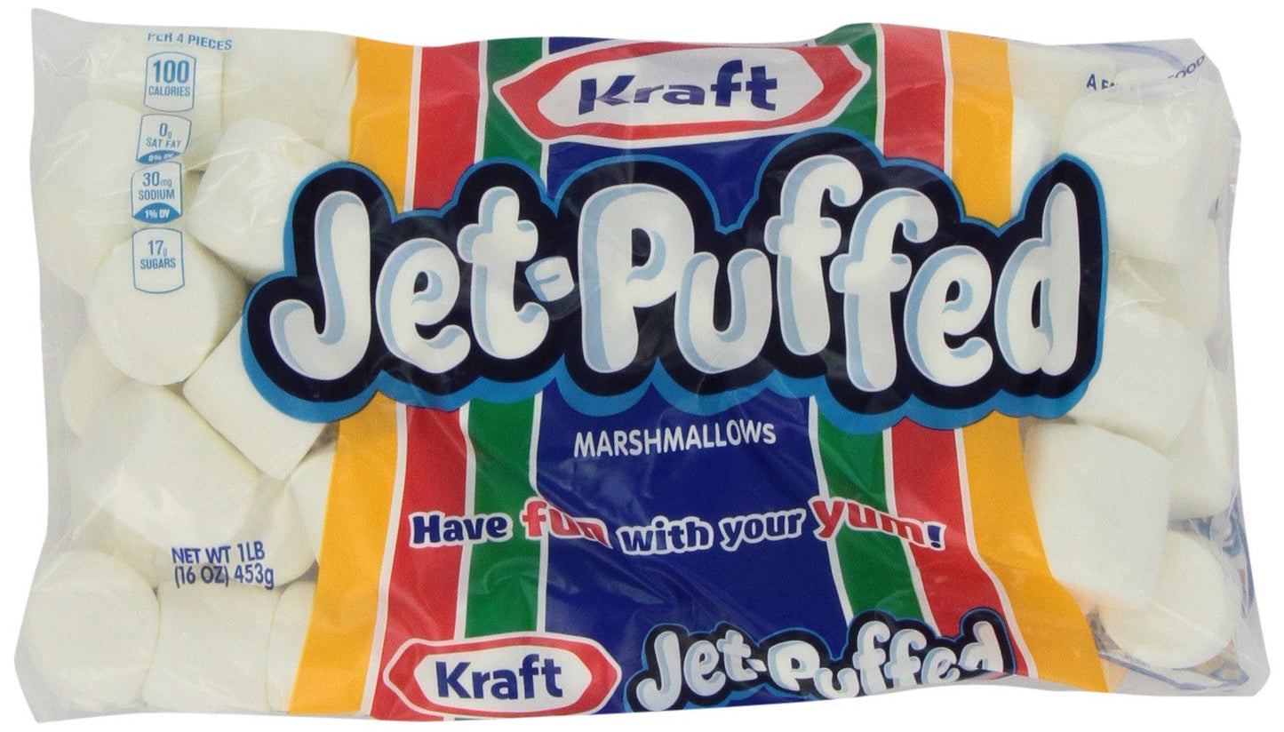 Jet-Puffed Marshmallows Natural and Artificial Flavor, 16 Ounce (Pack of 12)