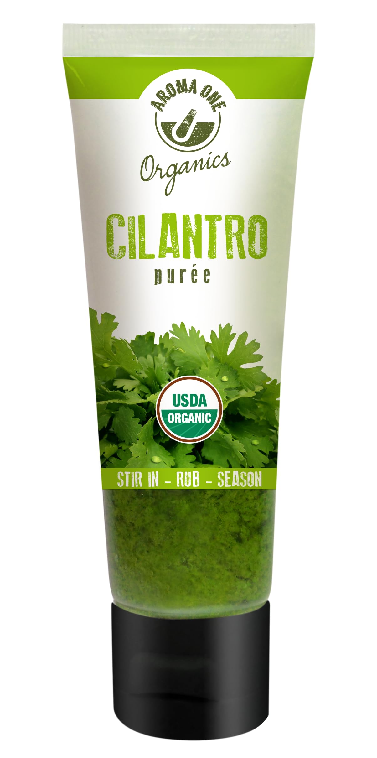 Aroma One Cilantro Puree Paste - Organic Herb Concentrate for Cooking, Seasoning & Sauces - Fresh Flavor Enhancer, Non-GMO, Glut