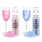 Pandalab Edible Glitter Spray - Pink & Blue Gold Food Grade Luster Dust for Drinks & Desserts, 0.35oz Bottle