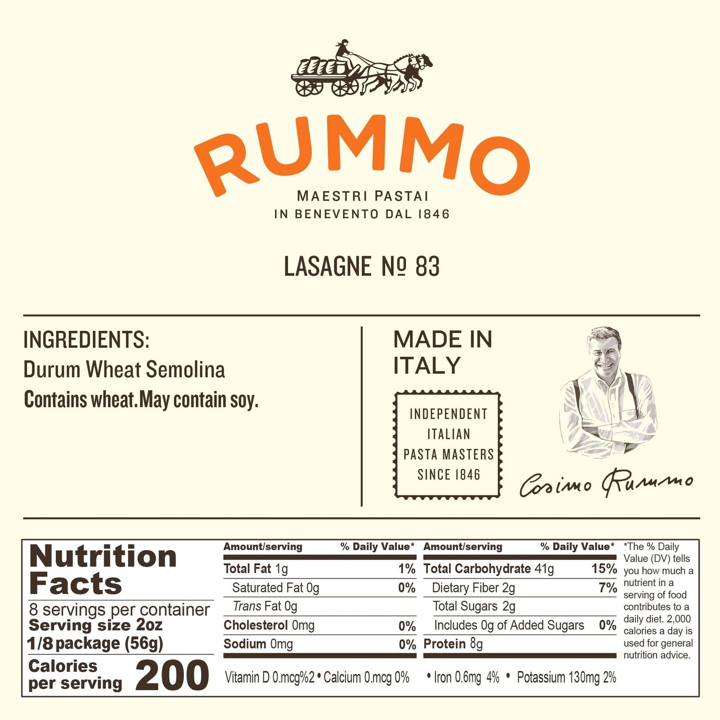 Rummo Italian Pasta Lasagne No. 83, 16 Oz