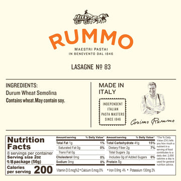 Rummo Italian Pasta Lasagne No. 83, 16 Oz