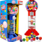 Fruidles Coin Operated Gumball Machine for Kids - 10.5 Tall, Includes 150 Gum Balls, Assorted Colors - Fun Candy Dispenser Toy