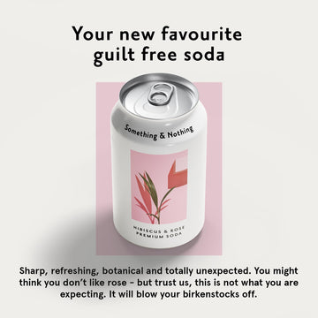 Something & Nothing Flavoured Sparkling Water - Lightly Carbonated, Full Flavoured With Added Grape & Lemon Juice | Vegan & Low