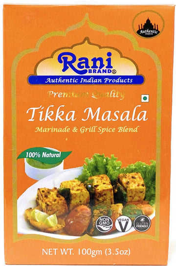 Rani Tikka Masala Indian 7-Spice Blend 3.5oz (100g) ~ All Natural | Salt-Free | Vegan | No Colors | Gluten Friendly | NON-GMO | 