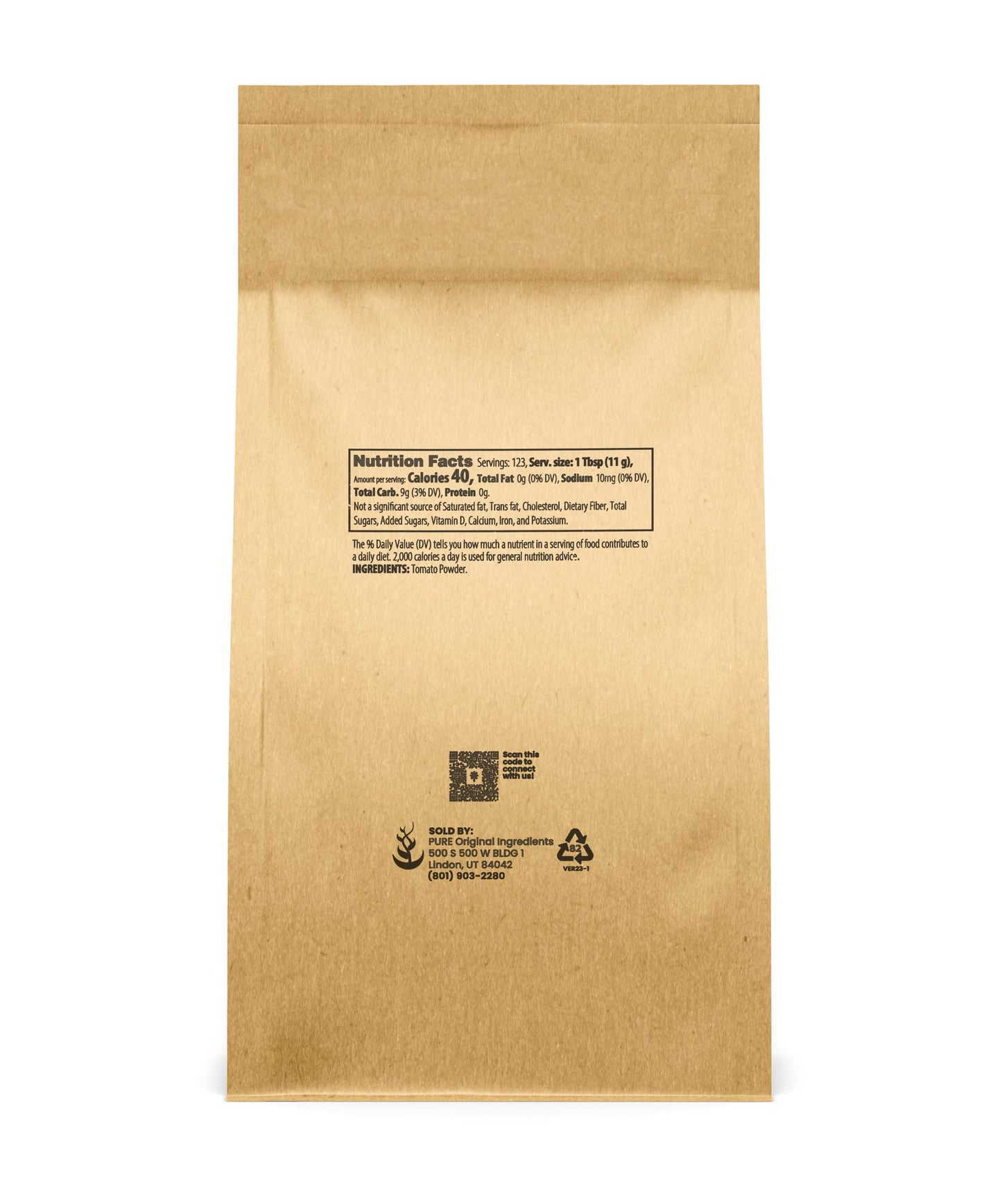 Pure Original Ingredients Tomato Powder (3 Lb) Rich & Full Of Flavor, Thickens Sauces & Soups