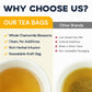 Chamomile Tea Bags  Chamomile Flower Herbal Tea - Sugar-Free  Caffeine-Free  50 Teabags
