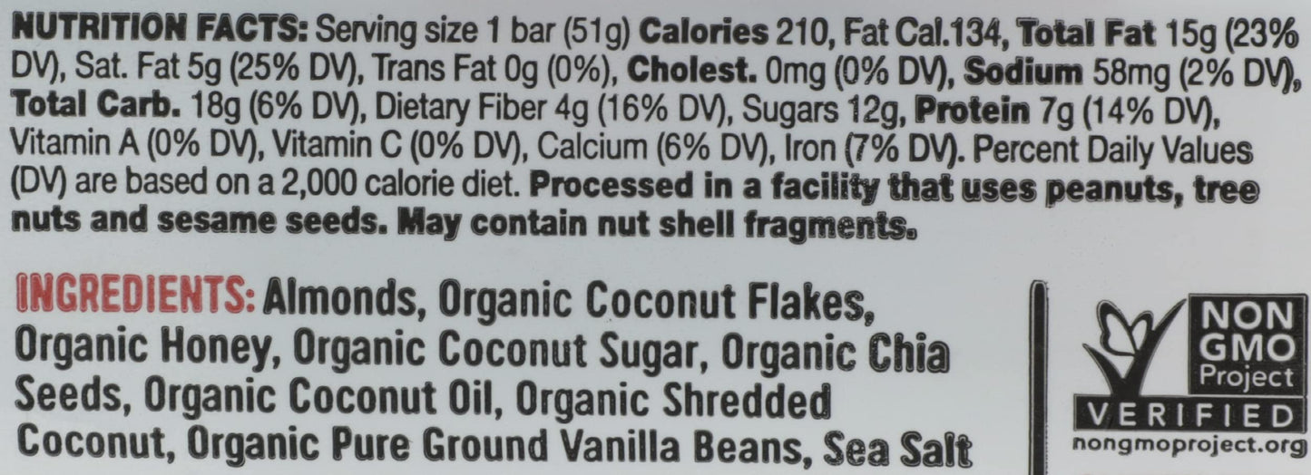 TAOS BAKES TST CONUT BAR ( 12 X 1.8 OZ   )