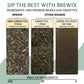 BREWIX Green Tea Loose Leaf, High Elevation Grown, Gluten Free, 3.53oz/100g