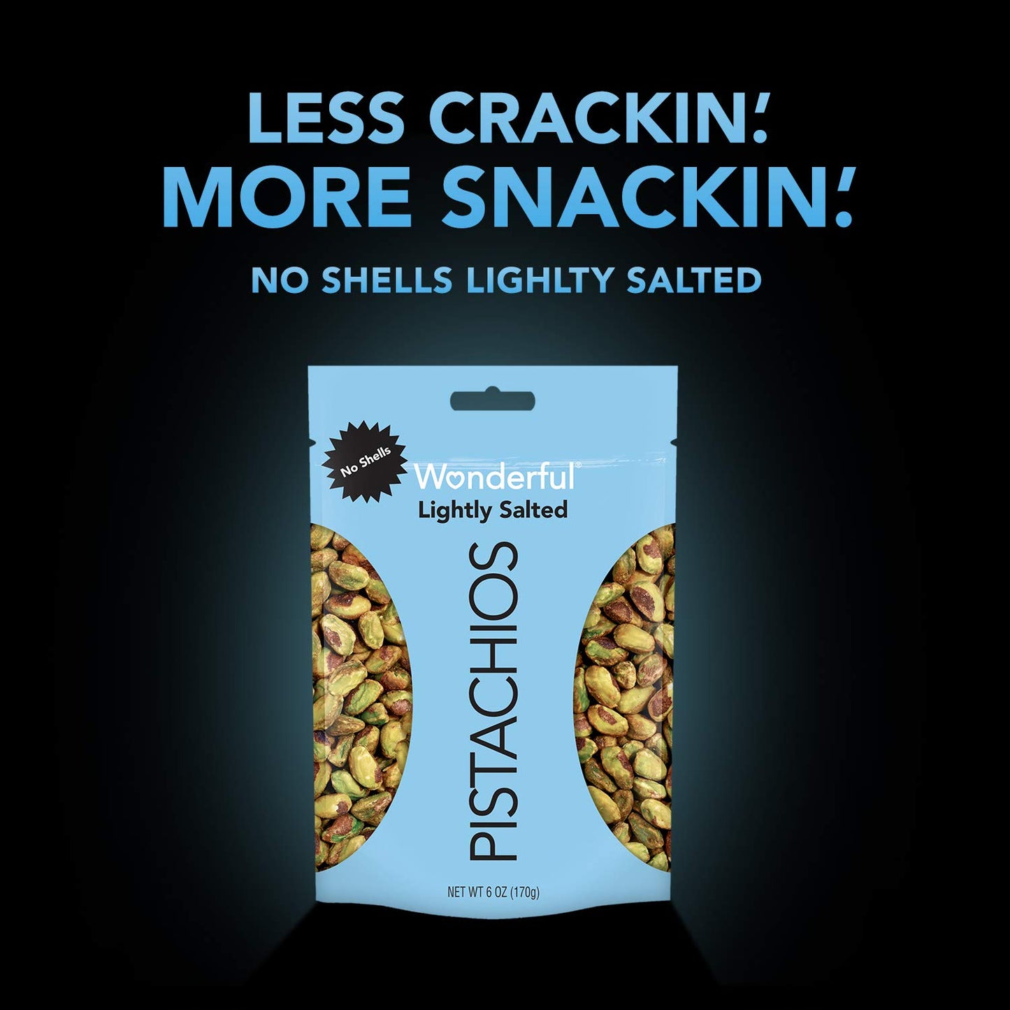 Wonderful Pistachio Lightly Salted Shelled Pistachios 6 OZ