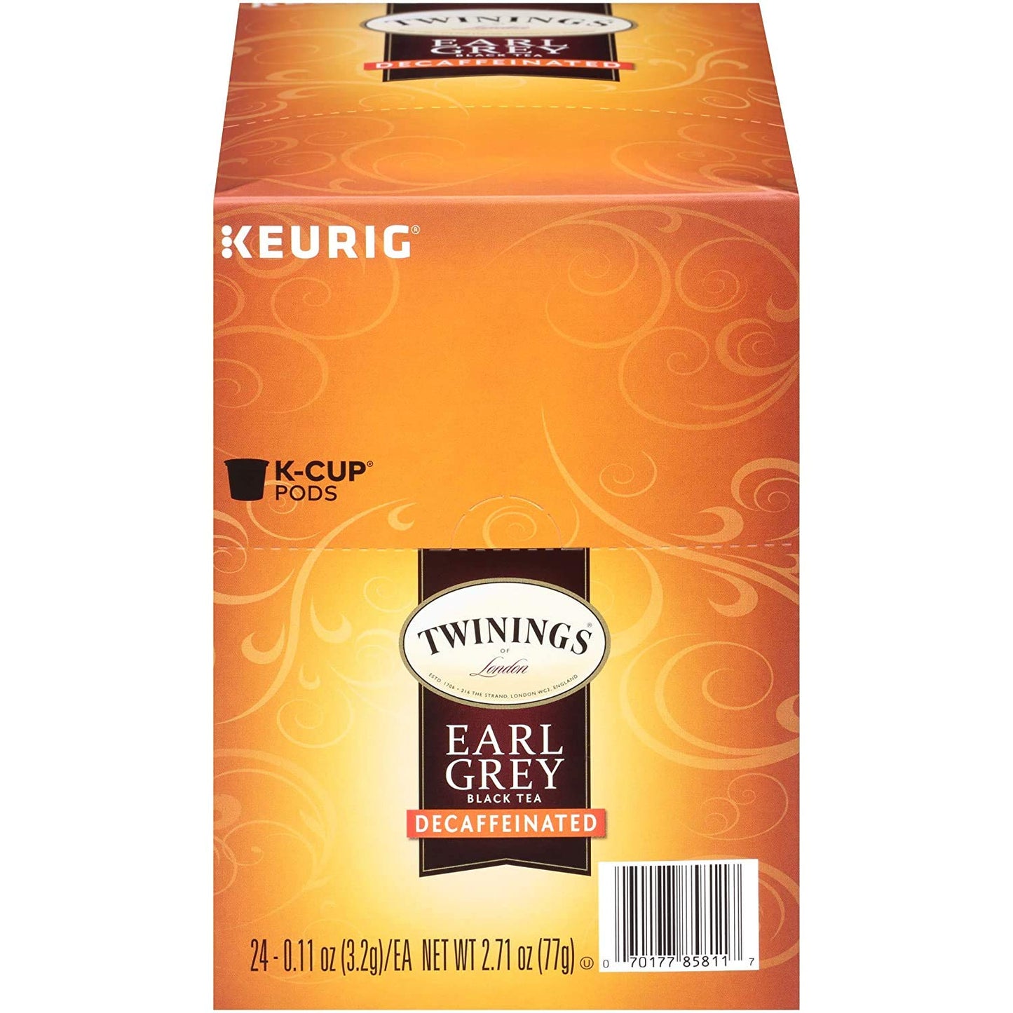 Twinings Decaf Earl Grey Tea Keurig K-Cups, 96 Count