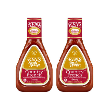 Ken'S Steak House Lite Country French With Orange Blossom Honey Dressing 16 Fl Oz (Pack Of 2)