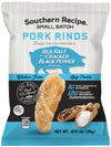 Southern Recipe Small Batch Pork Rinds | Sea Salt & Black Pepper Chicharrones | Keto Friendly & Low Carb | 0.87Oz Snack Bag (Pac