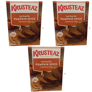 Krusteaz Pumpkin Spice Quick Bread Mix 15 Ounce (Pack 0F 3)