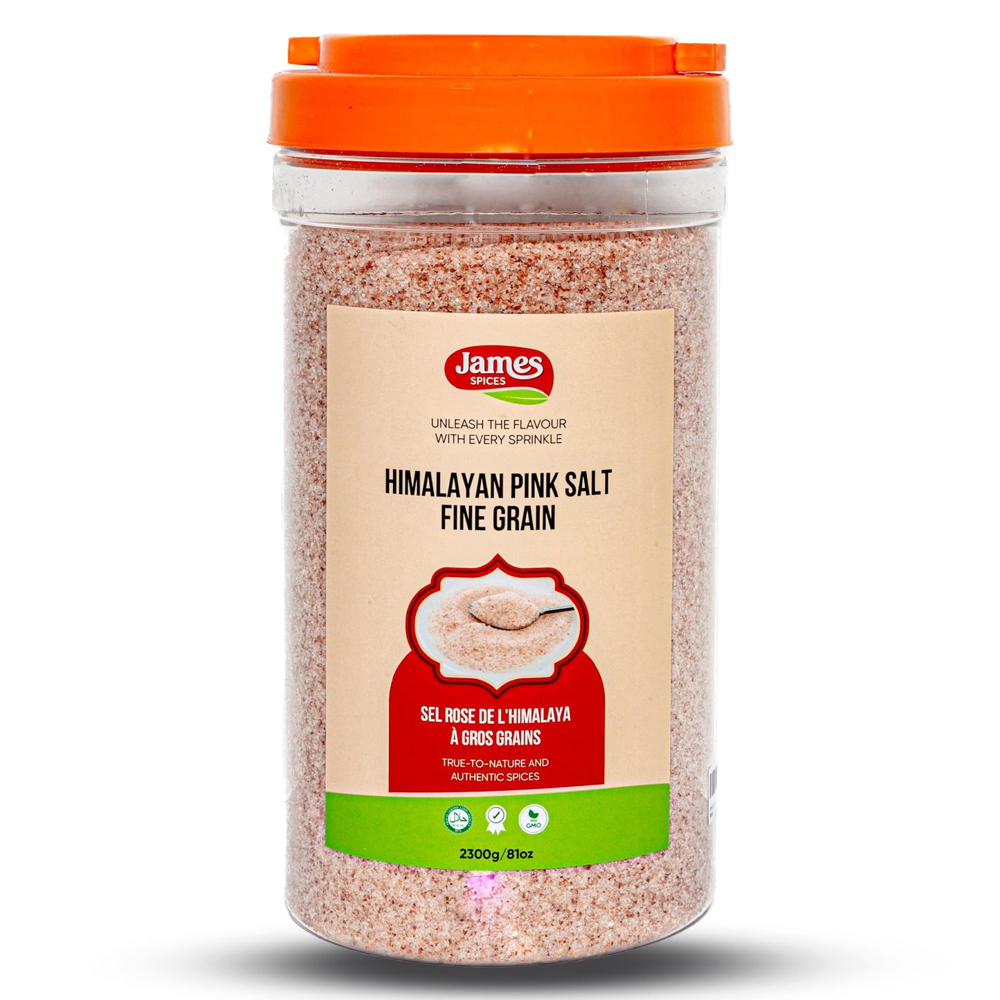 James Spices Inc. Black Pepper (81oz (2.3KG) - Himalayan Pink Salt Fine Grain)