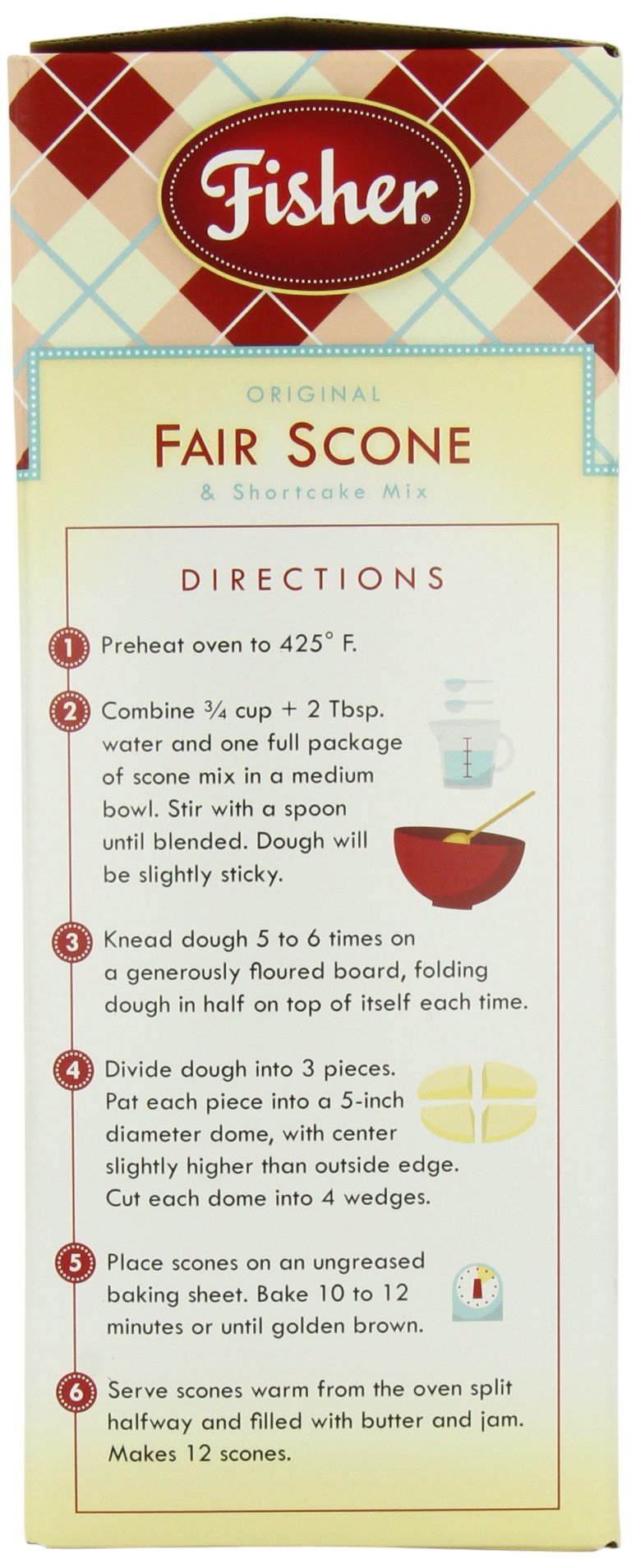 Fisher Original Fair Scone Mix, 4.5 Lb Bulk Box - Perfect for Baking Delicious Scones, 72 Ounce Pack of 1