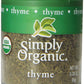 Simply Organic Thyme, 0.28 Oz