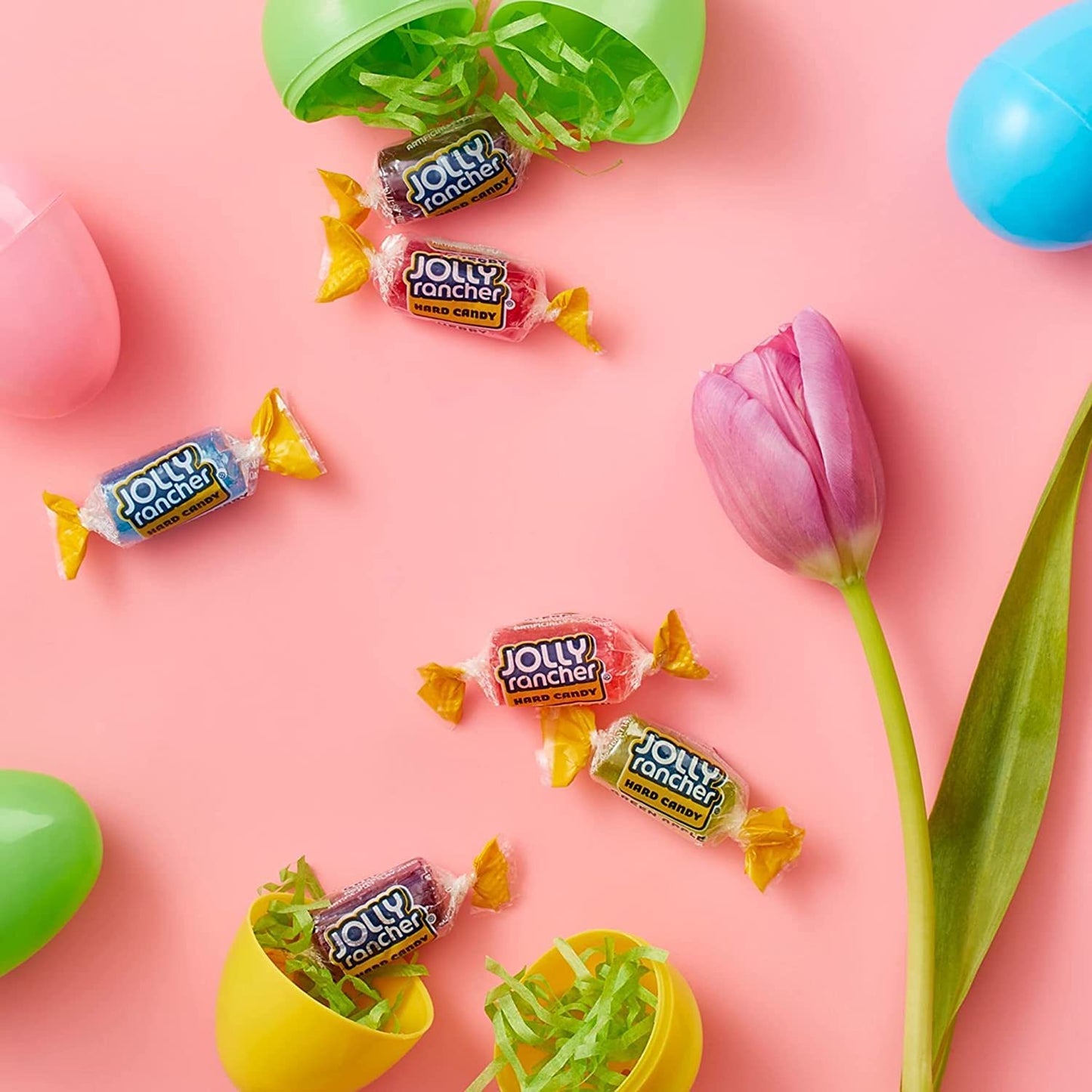 Jolly Rancher Hard Candy Assorted Flavors Blue Raspberry, Green Apple, Watermelon, Cherry, Grape, 2 Pounds