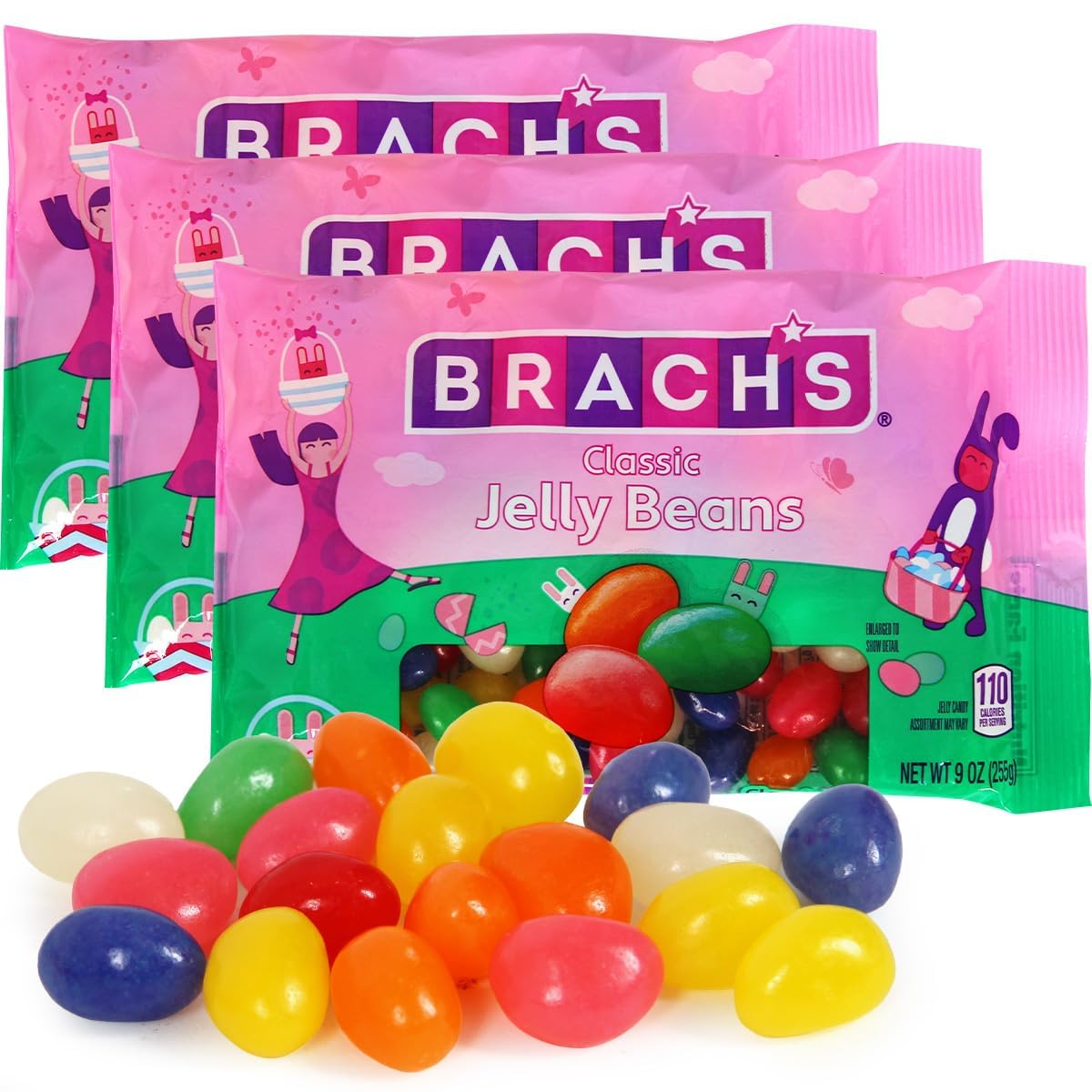 Easter Classic Jelly Beans Eggs, Easter Jelly Beans 9Oz Each, Irresistible Easter Jelly Beans Brachsmix, Elevate Your Jellybeans