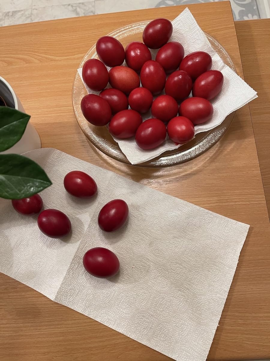 Anatoli Egg Dye From Greece, Red, 3 G, Food-Safe - Red Egg Dye, Includes Gloves - Greek Easter