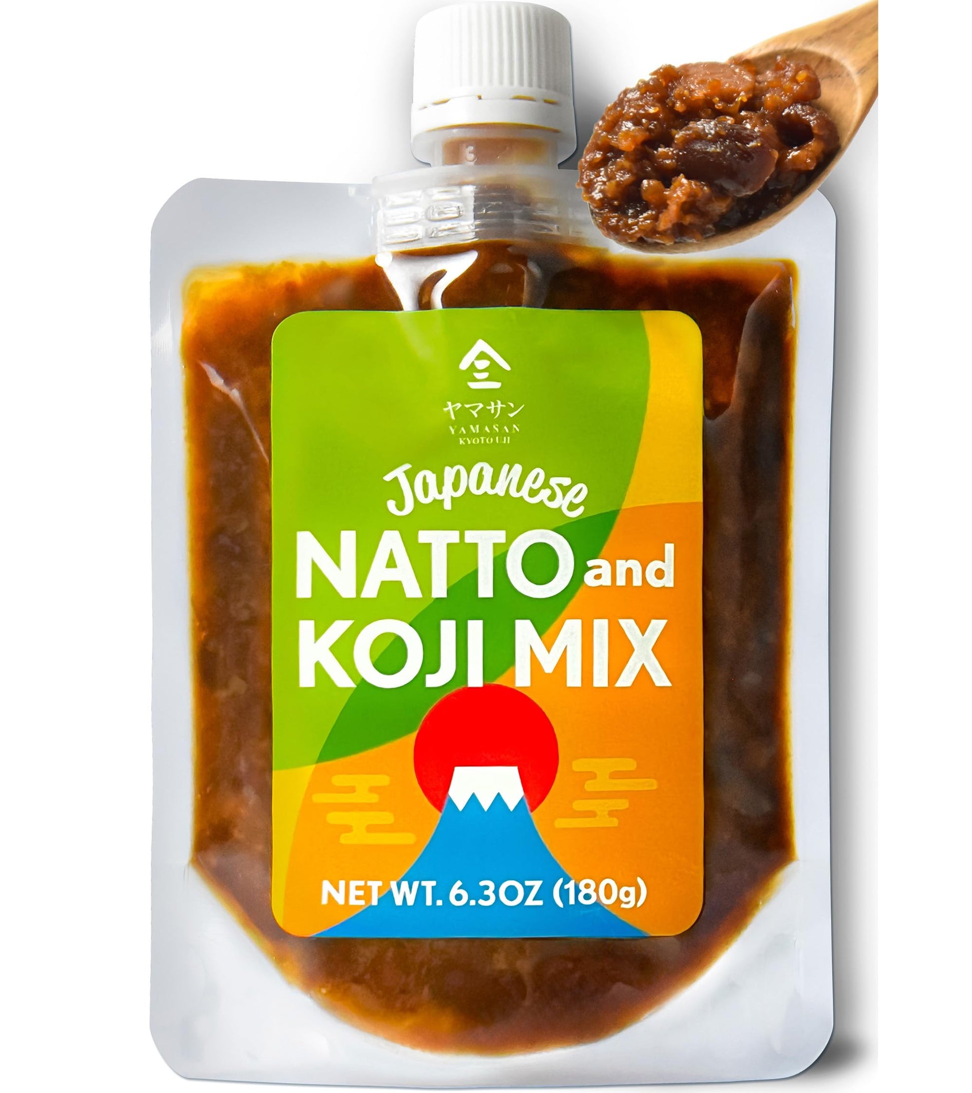 KYOTO YAMASAN UJI Japanese Natto and Koji Mix, 2 Fermented Foods in 1, Rich Umami and Healthy, Superfood, Versatile Condiment fo