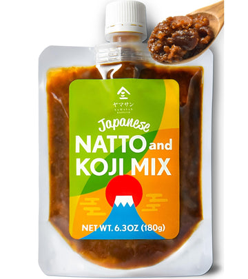 KYOTO YAMASAN UJI Japanese Natto and Koji Mix, 2 Fermented Foods in 1, Rich Umami and Healthy, Superfood, Versatile Condiment fo