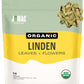 J MAC BOTANICALS Organic Linden Leaf and Flower Whole Leaves and Flowers 4 Ounces