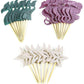 24 Pieces Mermaid Theme Glitter Cupcake Topper Cake Picks Decoration For Baby Shower Birthday Party Favors, Mermaid Tail, Seahor