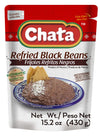 Chata Traditional Mexican Refried Black Beans, 15.2, Pack of 1