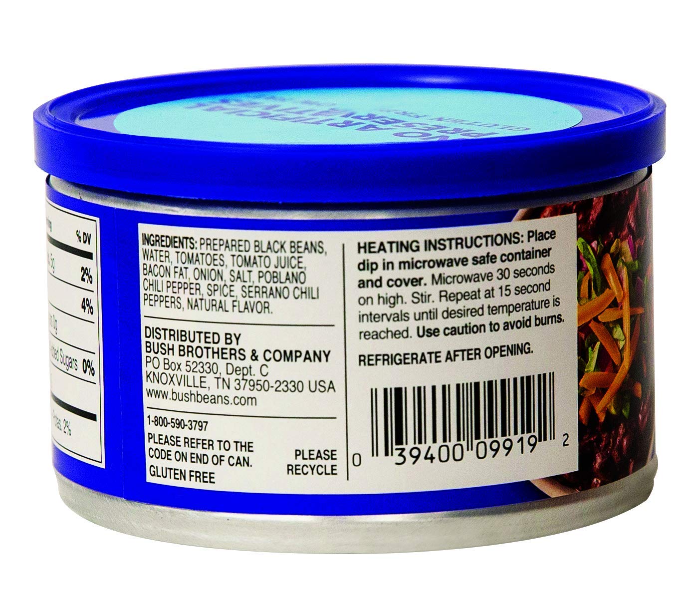 Bushs Best Black Bean Dip, 9.5 Ounce (Pack Of 12)