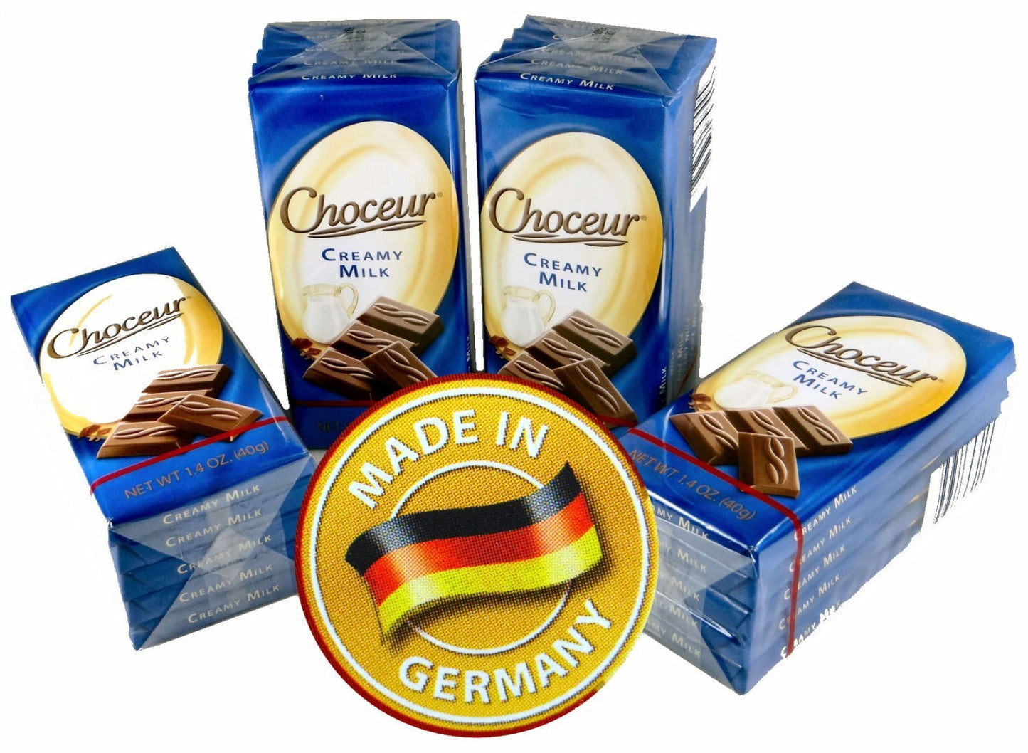 Choceur Creamy Milk Chocolate Bars - 20 X 1.4 Oz (40G) Bars