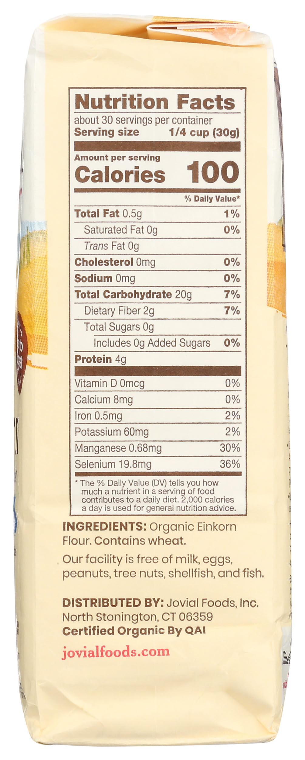 Jovial Foods Organic Einkorn Flour, 32.0-Ounce