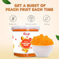 Fanale Peach Popping Boba Pearls, Vegan, Non Gmo, Gluten Free, Fat Free, Perfect For Bubble Tea, Smoothies, Ice Cream, Desserts,