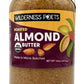 Wilderness Poets, Roasted Almond Butter - Organic, Smooth, Creamy, No Salt, Unsweetened - 1 lb (16 oz) glass jar