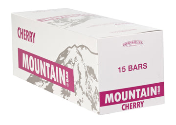 Brown & Haley Cherry Mountain Bar - Chocolate Candy With Peanuts And Creamy Cherry Center - Individually Wrapped Candy - Bite Size Chocolate Bars With Peanut Pieces - Case Of 15-1.6 Oz